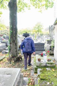 Renato Zuliani mon guide déambulant au travers des tombes du Père-Lachaise