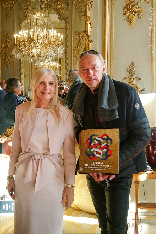 présentation du livre l'Italia del Père Lachaise à l'ambassade d'Italie