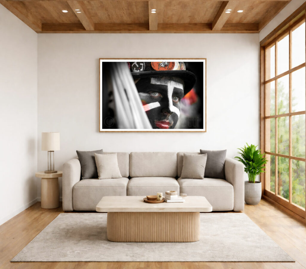 Tirage Fine Art Mineur présenté dans un intérieur contemporain