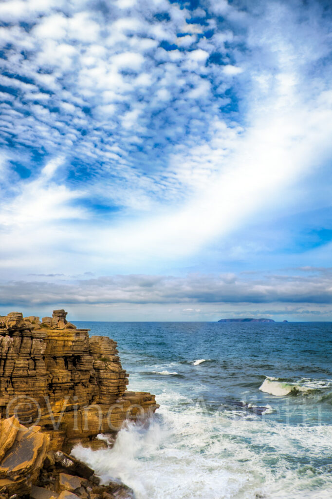 Paysage marin et falaises près de Peniche sur la côte atlantique du Portugal