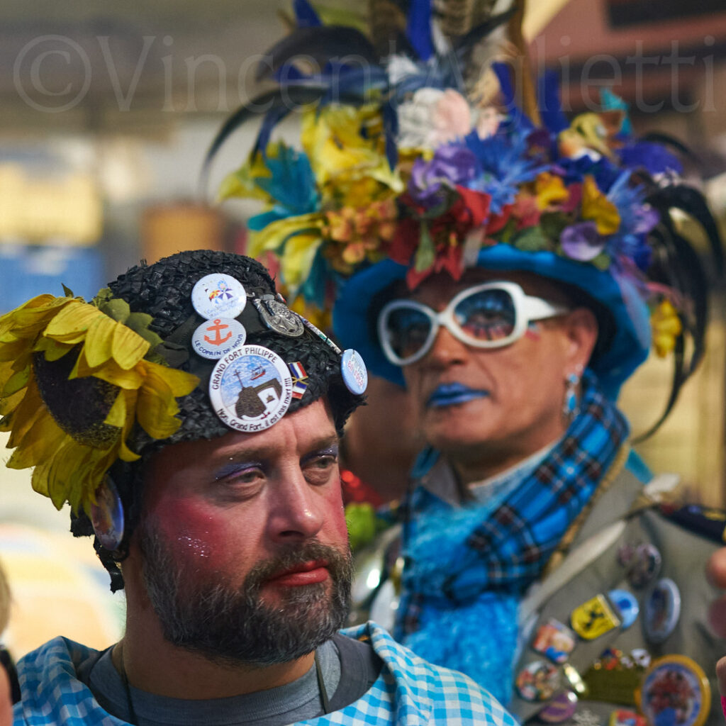 Portrait d’un carnavaleux en clet’che pendant le Carnaval de Dunkerque